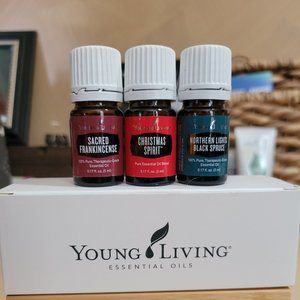 Young Living set - Sacred Frankincense, Christmas Spirit, Northern Lights Spruce